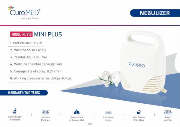 Curomed Mini Plus Compressor Nebulizer - Image 2