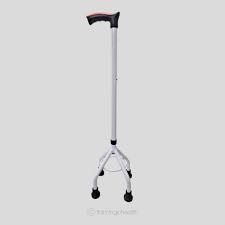 Flamingo Quadripod Walking Stick - Metal High Base