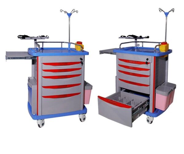 SS Emergency Crash Cart Trolley - Image 3